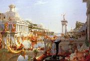 Thomas Cole Course of Empire Consumation of  Empire oil painting picture wholesale